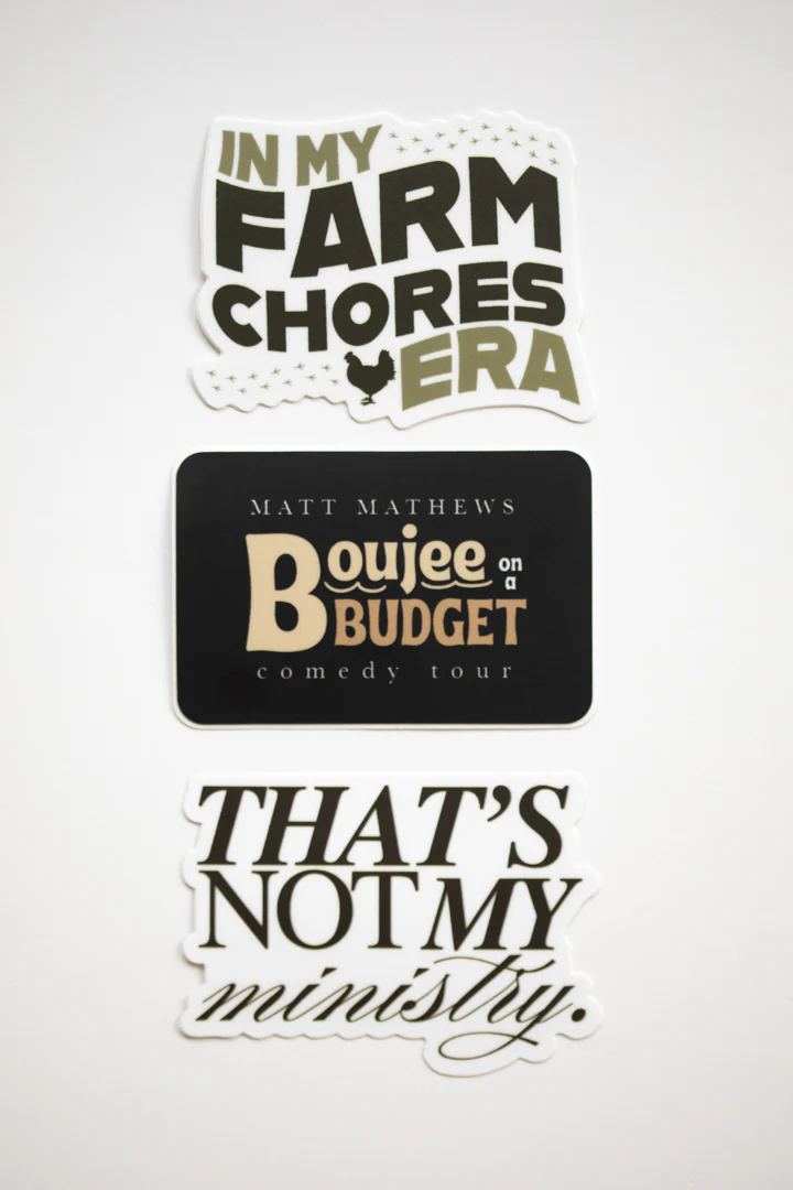 Boujee on a Budget Tour Sticker Pack - Image 3