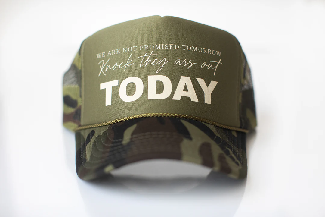 Knock They Ass Out Today Hat - MM Hats Collection - Image 3