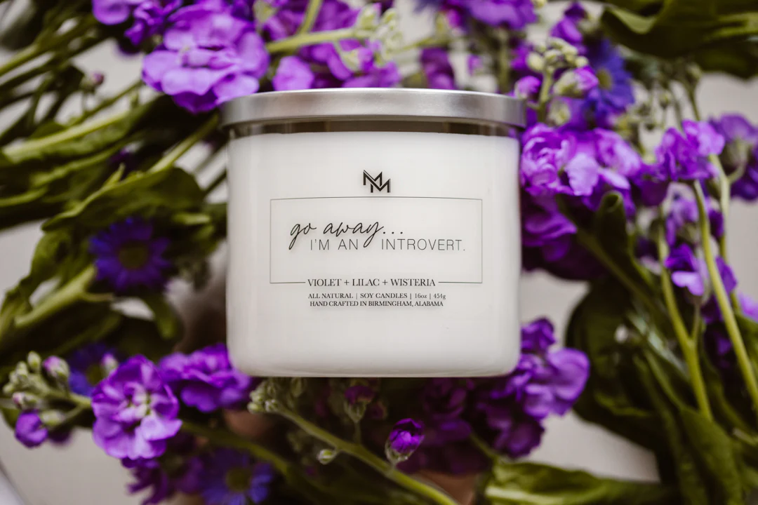 Violet + Lilac + Wisteria Candle - Image 3